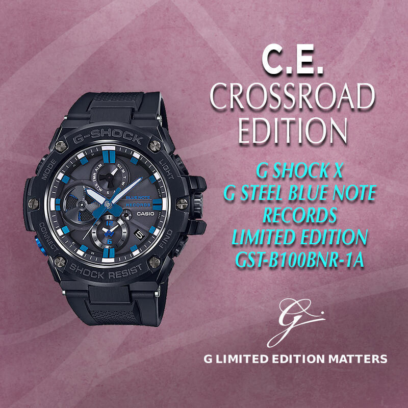 CASIO International Crossover Edition G Shock G Steel X BLUE NOTE RECORDS  GST- B100BNR-1A Limited Edition